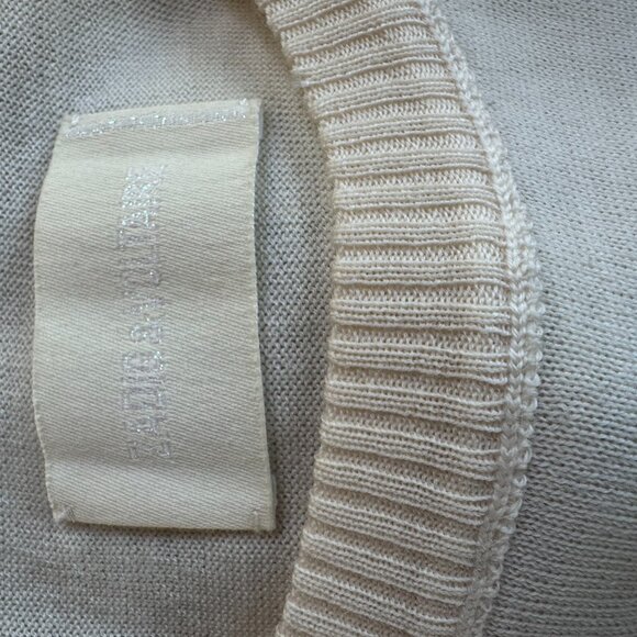 NWT! Zadig & Voltaire Gaby Heart Intarsia Sweater – Ecru – Size Small - Picture 12 of 15